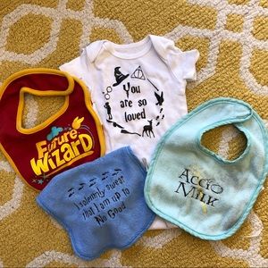 Unisex Harry Potter You Are So Loved Onesie + Bibs